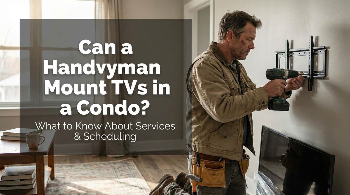 Can a Handyman Mount TVs in a Condo? image